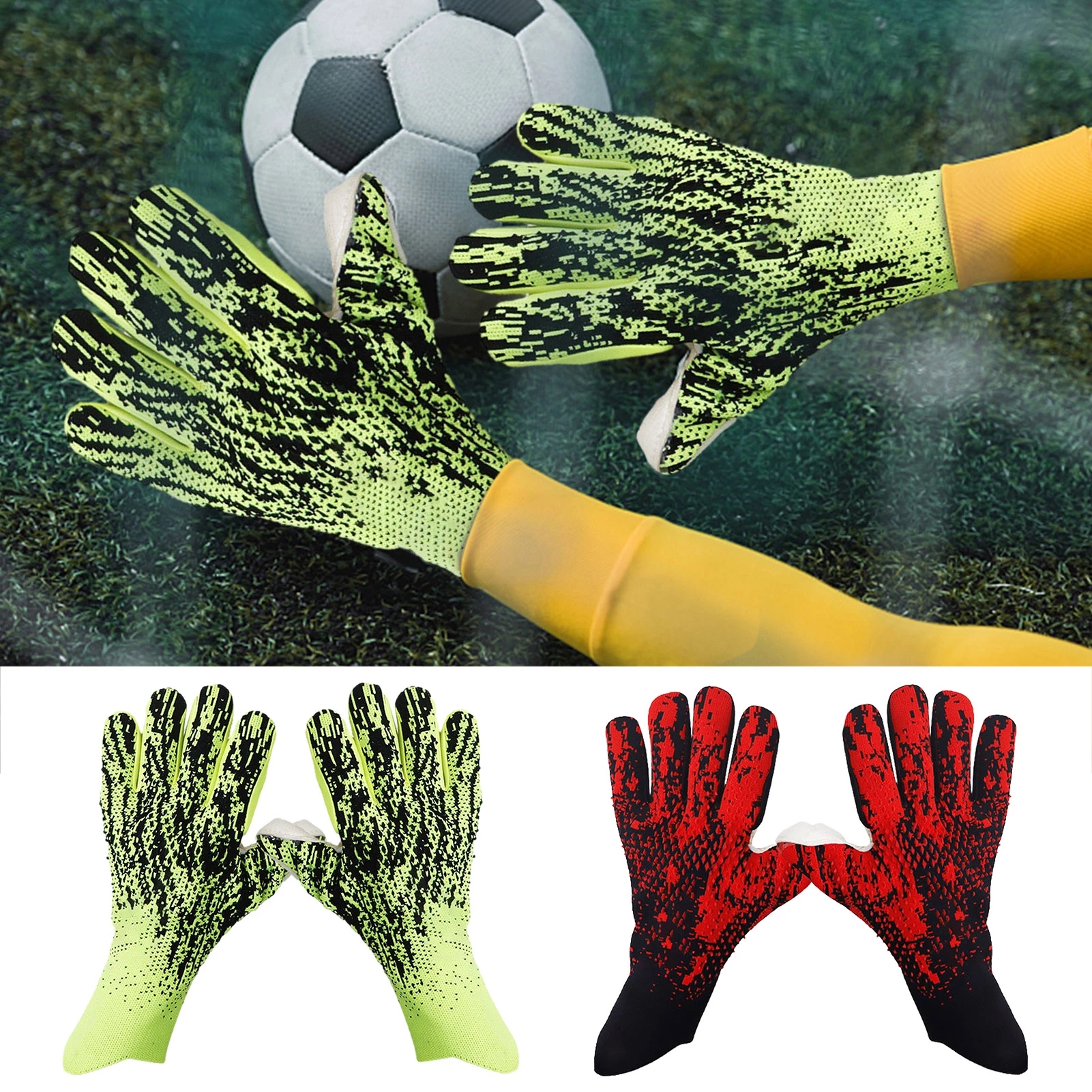 Breathable latex training football soccer Goalie Gloves Goalkeeper glove for adults