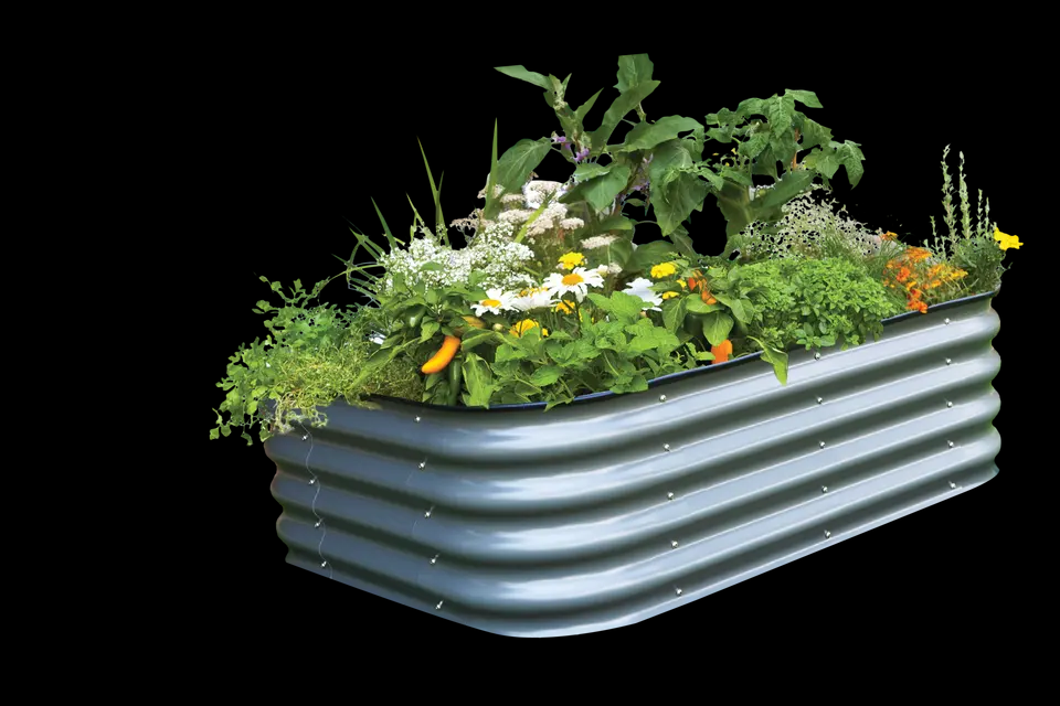 planters box steel raised garden bed / metal steel vegetable planter raised garden beds