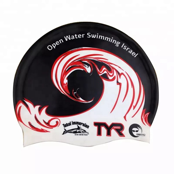 Custom Logo Printed Sports Diving Waterproof Silicone Swimming Cap Featured Image