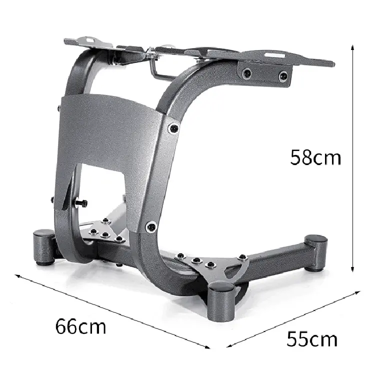 Space-saving weightlifting adjustable dumbbell stand