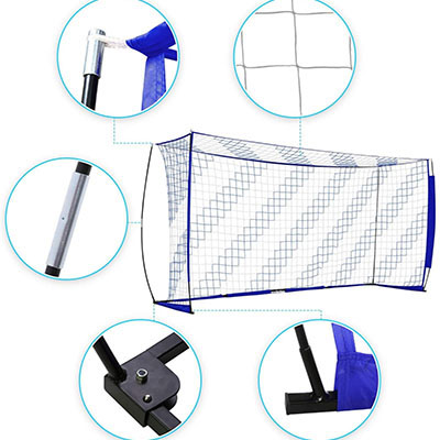 Football Practice Training Net Soccer Goal, Football Goal Net, Folding Soccer Goal Set