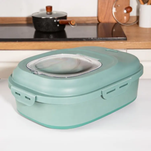 Moistureproof Sealing Large Plastic Dog Pantry Containers Bin Collapsible Pet Food Storage Container With Wheels