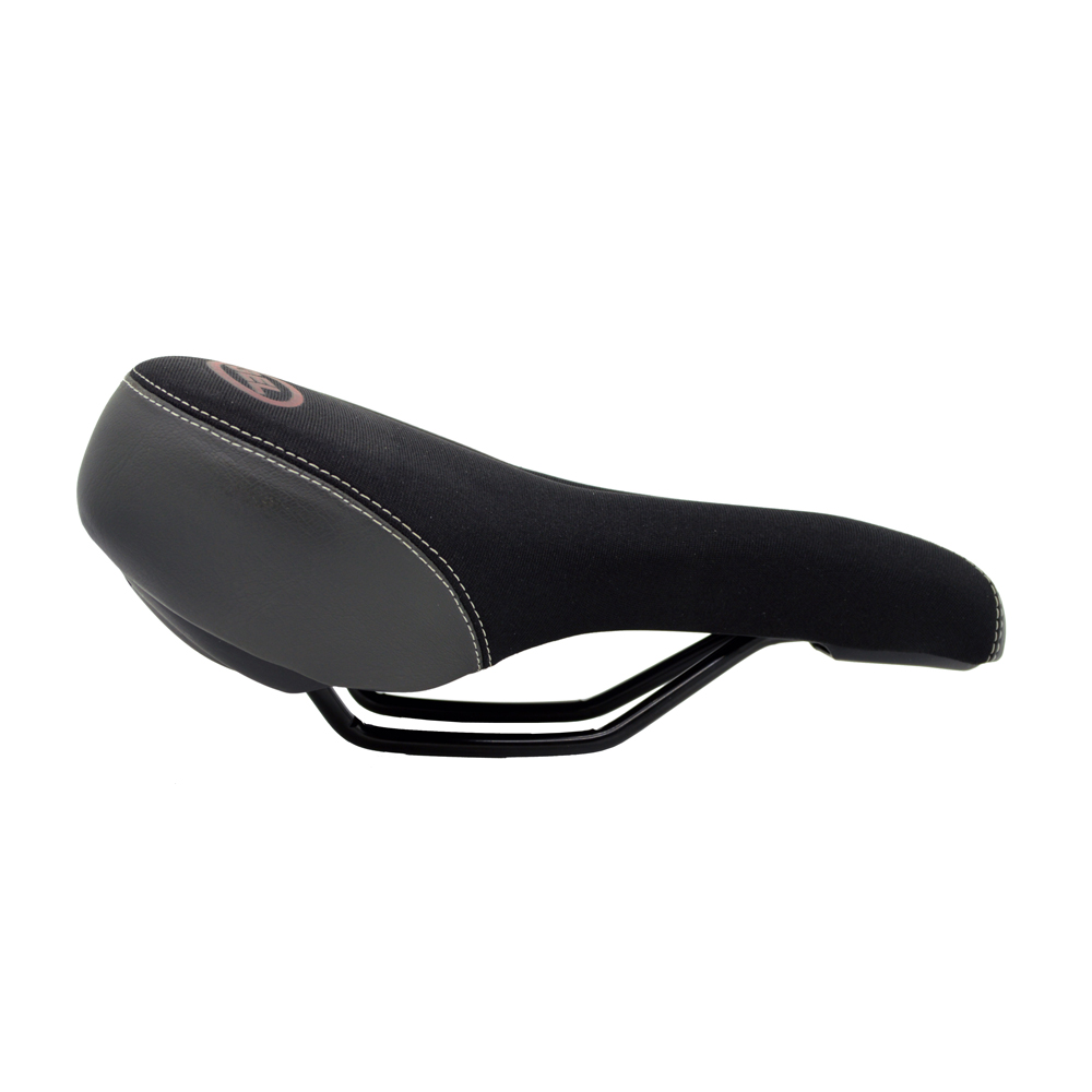 Black & Gray Bike Saddle Duel Density Reactive GEL Soft Seat