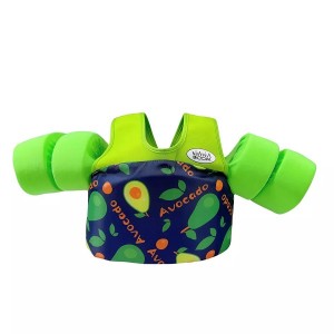 Hot selling avocado cartoon children’s sleeve buoyancy vest life jacket for learning to swim