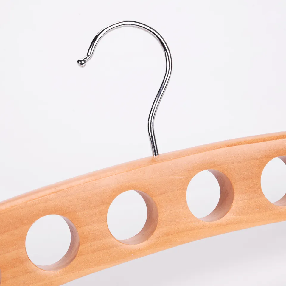 Multi Function Tie Scarf Hanger Space Saving Clothes Towel Storage with 10 holes