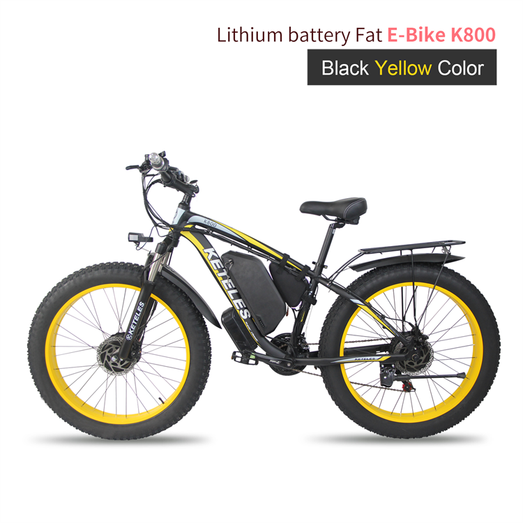 K800 Double Motor 2 Wheel Drive 2000W Powerful Motor 17.5AH Lithium Battery Electric Bicycle 26×4.0 inch Fat Tire E-Bike