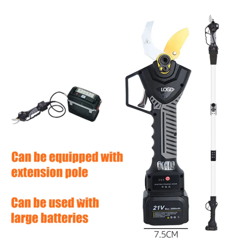 Gardener Tool 21V Lithium Battery Tree Pruner Scissors Cordless Electric Hand Garden Pruner