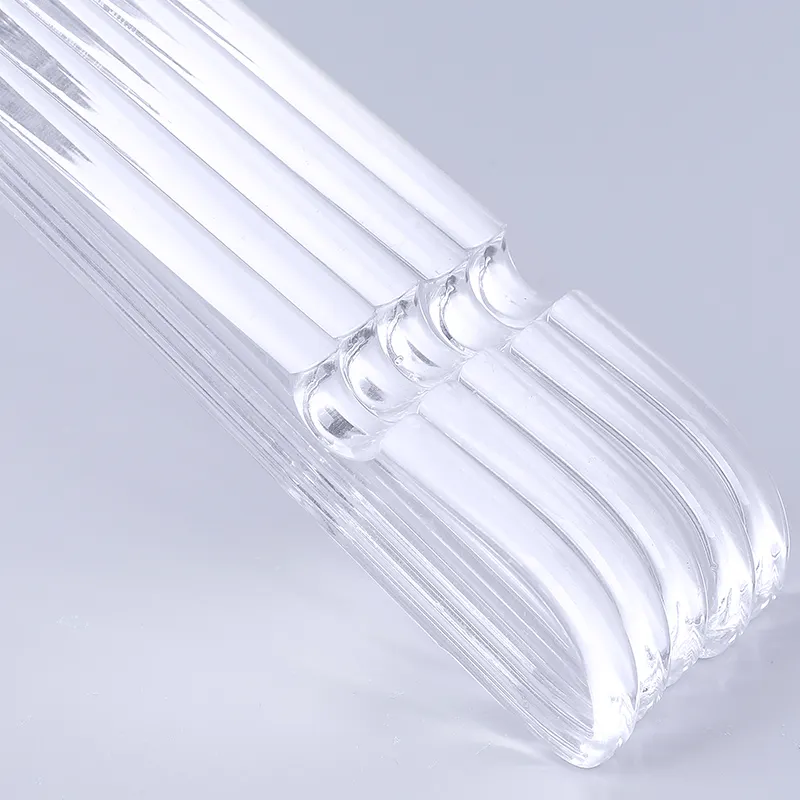 New clothing store transparent clear rack acrylic clothes and pants hanger with Gold Hook
