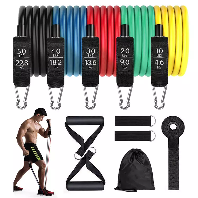 Sport, Home Fitness, 11-piece resistance band set Featured Image