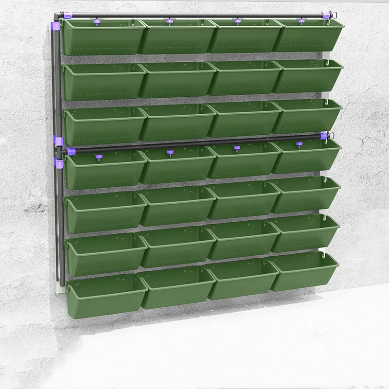 Plant Wall Flower Pot Container Greening Plastic Flower Pots Hanging Wall Hanging Plant Box