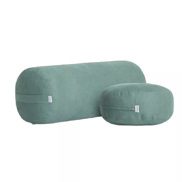 Firm Quality Eco Friendly Cotton Organic Yoga Bolster Eco Kapok Rectangle Large Yoga Pillow Bolster