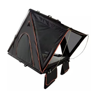 FOYA 2021 new arrivals roof tent top hard shell aluminium triangle roof top tent hard shell roof top tent for camping