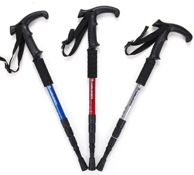 Retractable Trekking Pole Hiking Moutain-Climbing Sticks Oem Walking Stick Featured Image