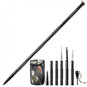 Amazon Hot Sale Ready to Ship 6 Bars Outdoor Use Multifunctional Trekking Pole/Alpenstocks