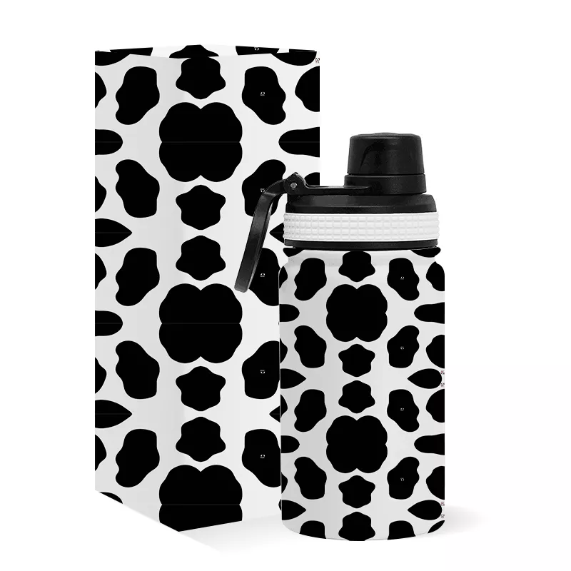 Cup cow outdoor sports cup school stainless steel water bottle for kids Featured Image