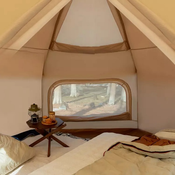 Frog Camping Tent Rainproof Double-layer Tent Automatic Hexagonal Portable Folding Light Luxury Camping Tent