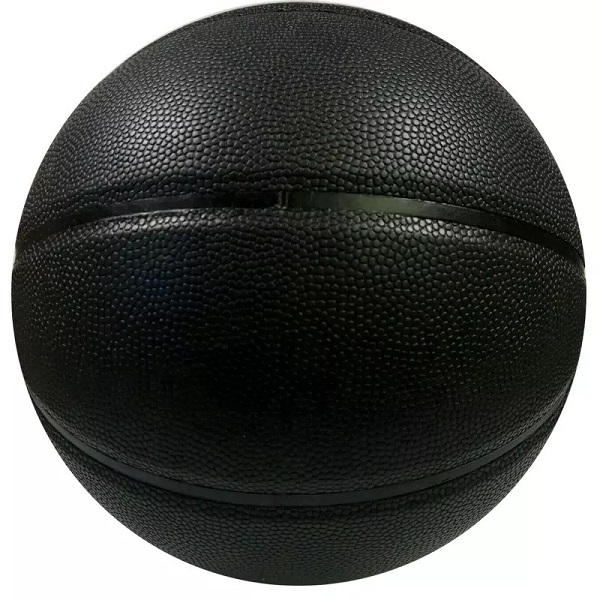 Wholesale Cheap No Logo Black Composite PU Leather squishy rubber ball Black Basketball high quality basketballs