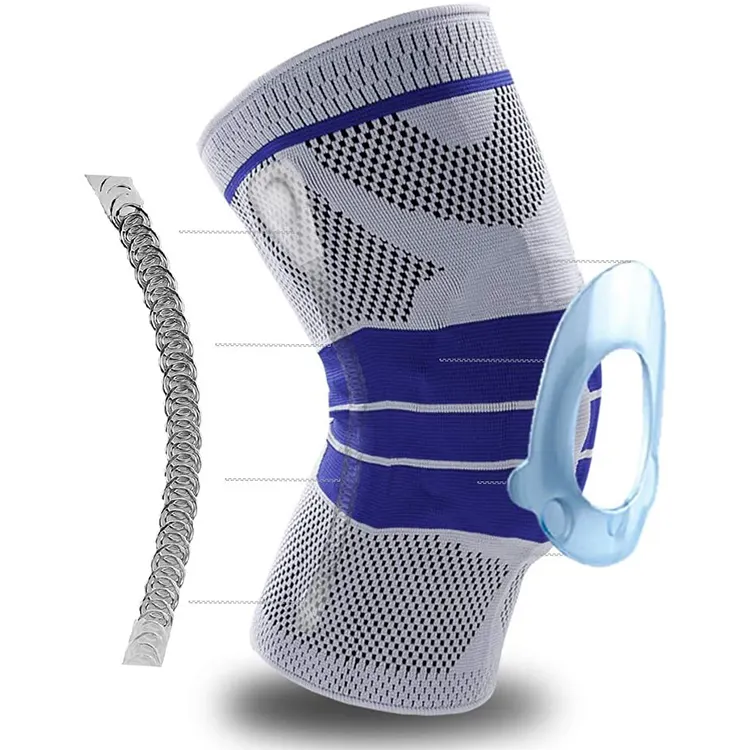 Adjustable Basketball Sport Knee Support Belt Gel Elbow & Knee Brace Pad