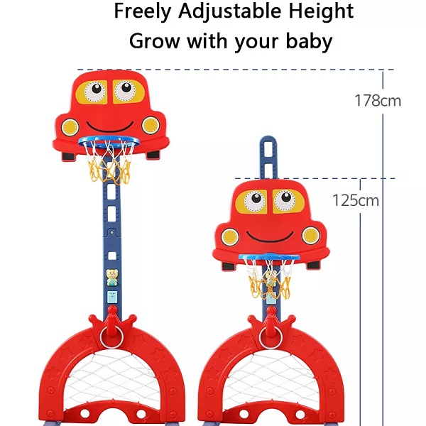 High quality children toys box shooting frame indoor sports mini basketball hoop rack can lift plastic baby basketball stand