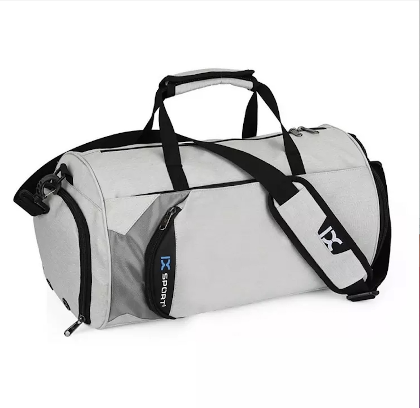 customized large capacity waterproof sports gym bags men women travel duffel bag with shoe compartment Featured Image