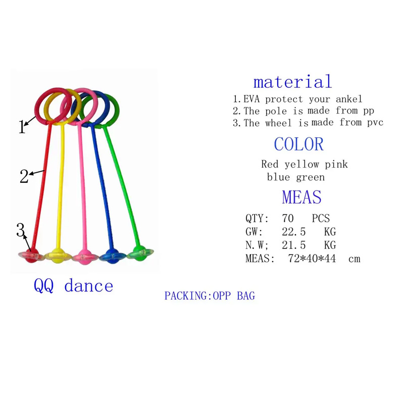 Fitness leg swing bouncing ball