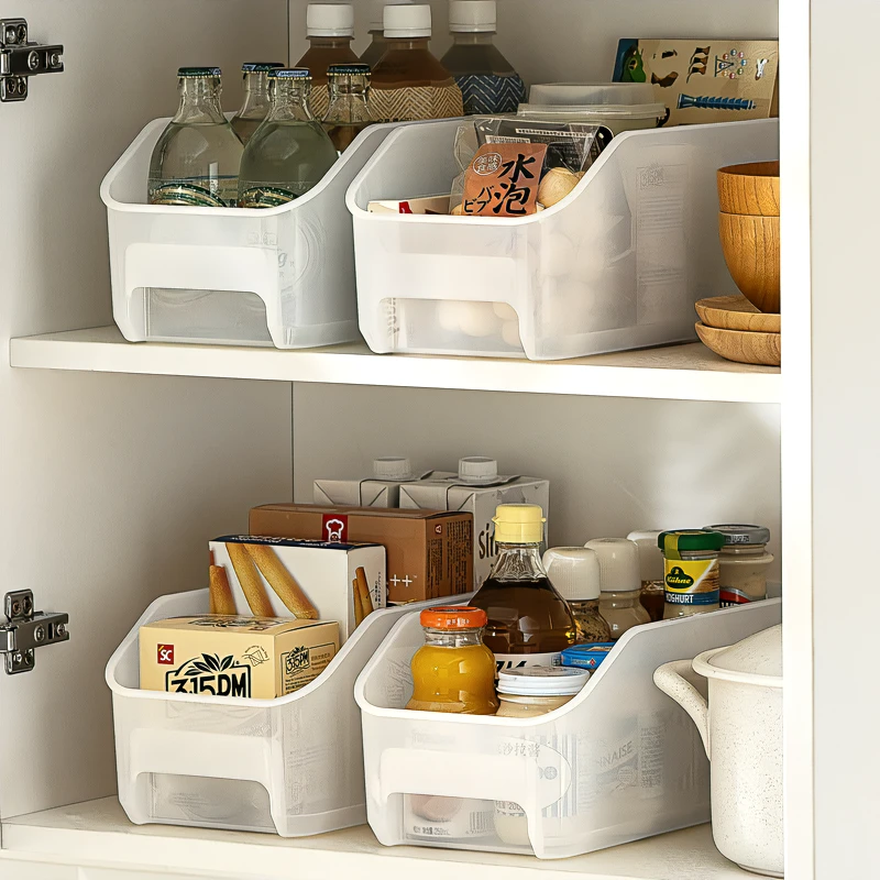 Fruit and vegetable refrigerator storage box wholesale plastic PP transparent rectangular drawer type frozen food preservation box