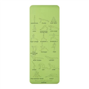 2022 New TPE Instructional Yoga Mat