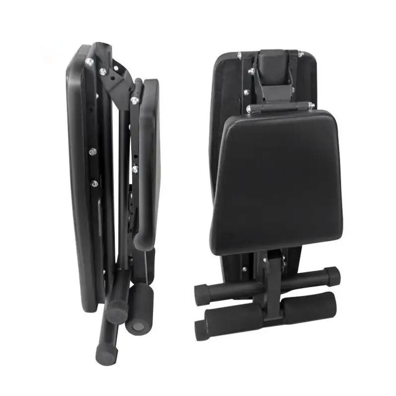 Foldable fitness weightlifting dumbbell stool