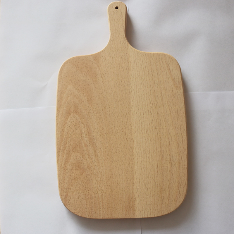 Beech cutting board, pizza board, hanging cut fruit, cutting board, handle, wooden cutting board, solid wood cutting board, one piece dropshipping