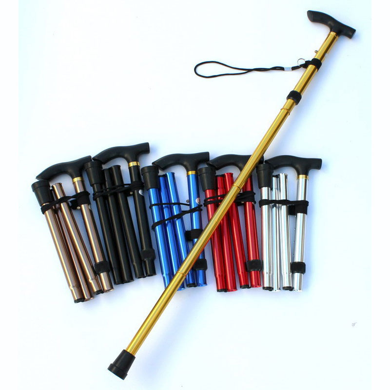 Custom Competition Mountain Multifunctional Folding Telescopic Hiking Sticks Trekking Pole