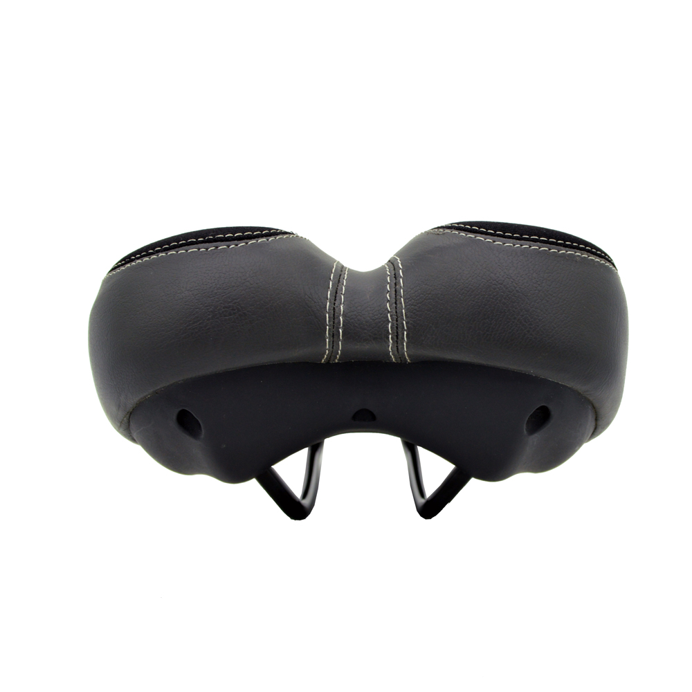 Black & Gray Bike Saddle Duel Density Reactive GEL Soft Seat