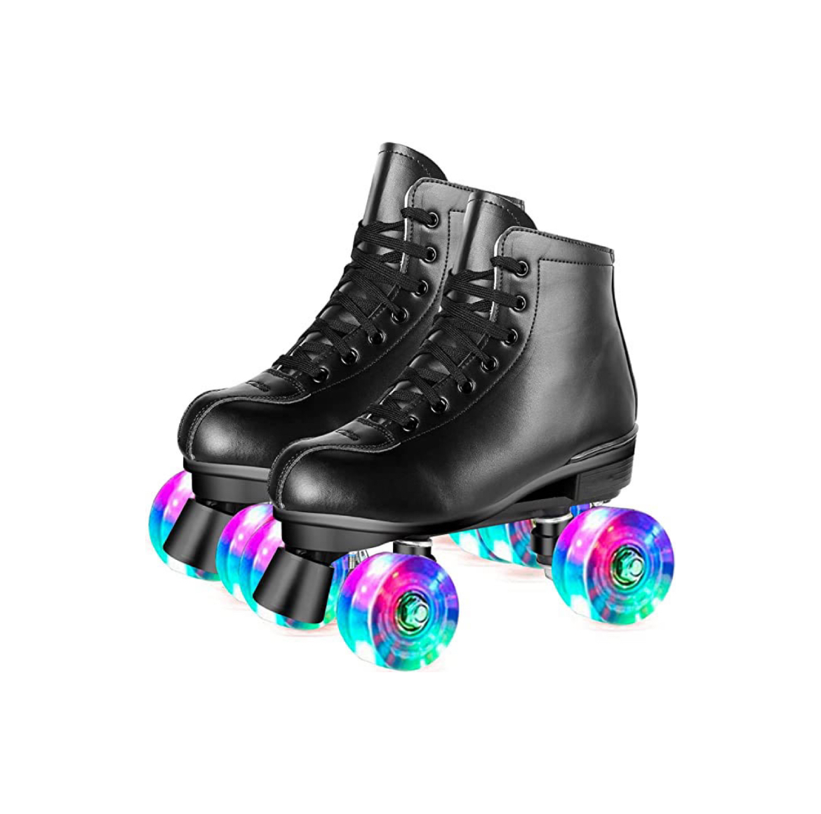 Women’s and Men’s Skates Classic PU Leather High Top Double Skates