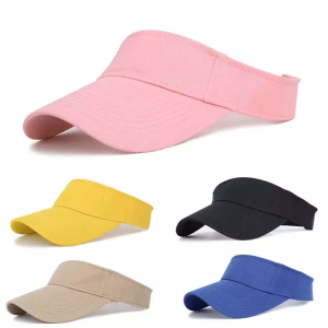 PVC brim visor UV protection plastic high quality sunscreen candy