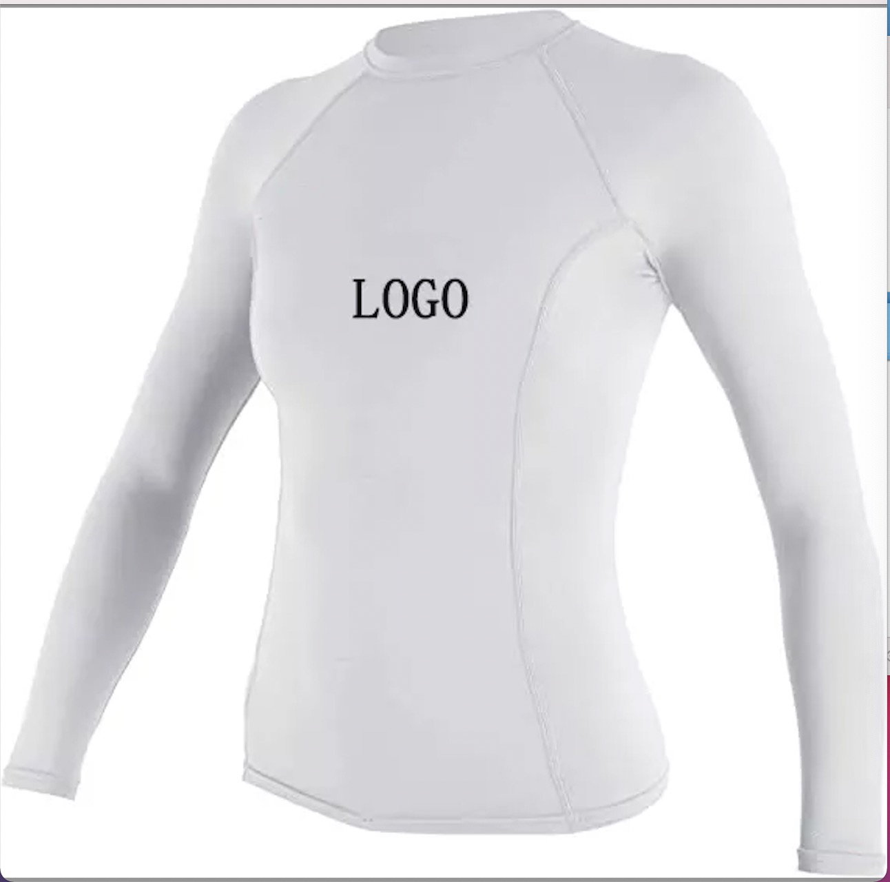 wholesale sublimated long sleeve bjj rash guard top custom logo upf50 long sleeve women’s surfing shirts rash guard