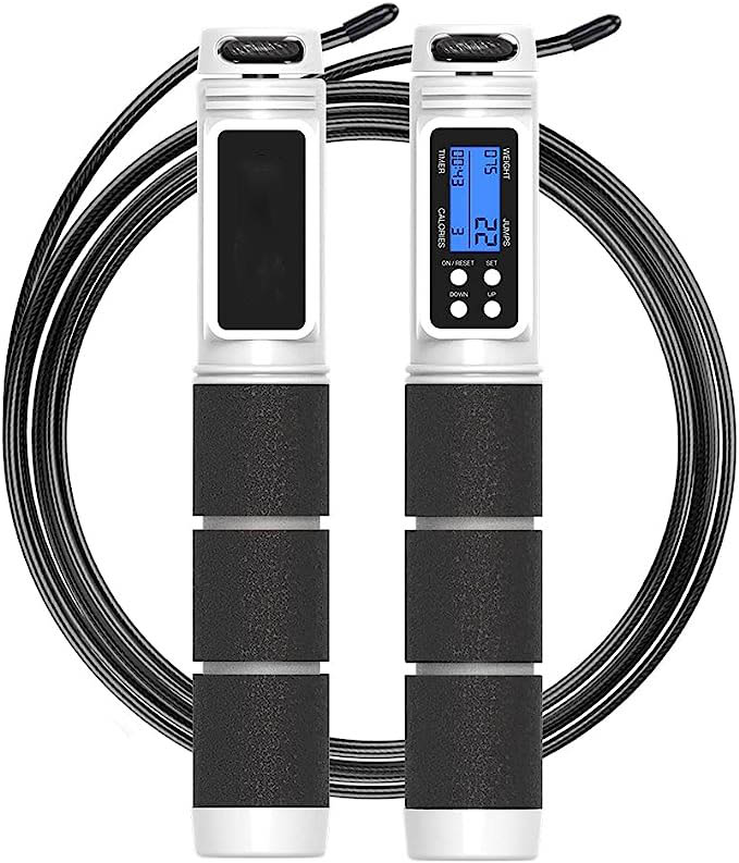 Adjustable Jump Rope with Counter with Steel Ball Bearings