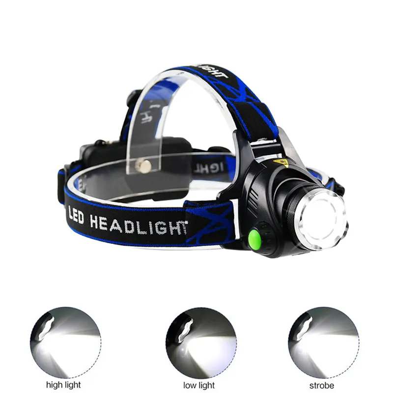 Hotsale Outdoor Headlight Waterproof T6 LED 1000 Lumens Camping Headlamp