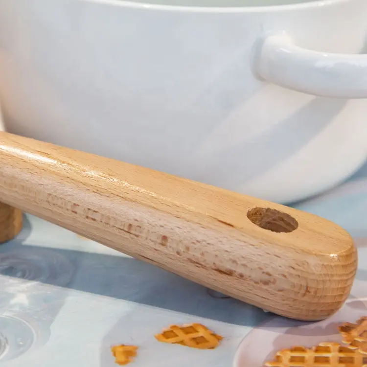 Oem Multi-Functional Birch Wood Handle Built-in Scraper Head Pan Sisal Pot Brush Kitchen Cleaning Brush For Sink Stove