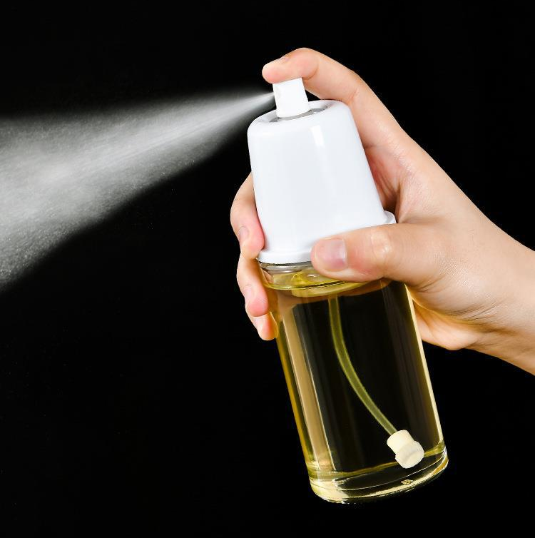 Oil spray can, press-type oil control pot, edible oil watering can, atomization spray bottle, grill kitchen oil spray can 100ml