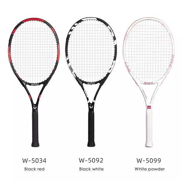 Custom Fashion Deep Blue 27 Inch Beginner Throw-Proof Composite Graphite Racket Tennis For Men And Women
