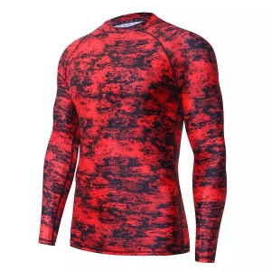 Men’s Rashguard Swim Shirts UPF 50+ Long Sleeve Cool Running Workout SPF/UV Tee Shirts Rash Guard