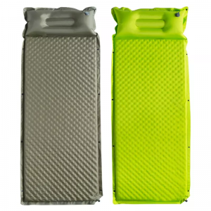 Single self-inflatable folding mat