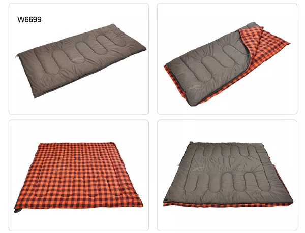 Portable Polyester 3 Season Outdoor Adults Compact Thermal Custom Manufacturing Hiking Backpack Sleeping Bag with Flannel Lining