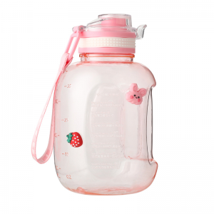 Internet celebrity small ton barrel, large capacity sports fitness male and female students portable plastic cup, potbelly space cup ton ton