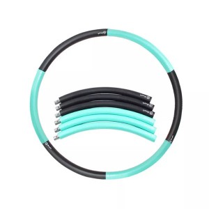 Adults Stainless Steel Body Building Hula Circle Fitness Thin Waist Detachable Weighted Hula Ring