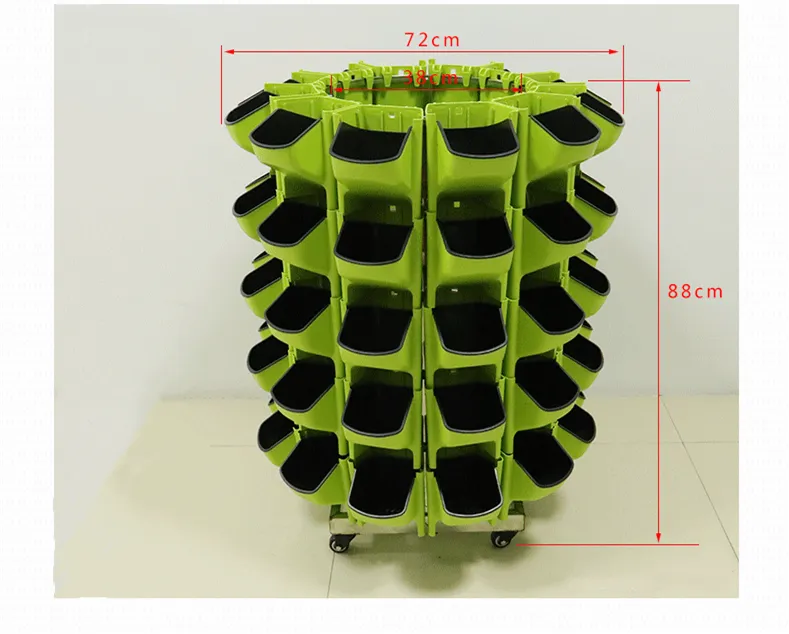 Movable Plant Wall Greening Balcony Vegetable Planting Pot Resin Plastic Combination Flower Pot