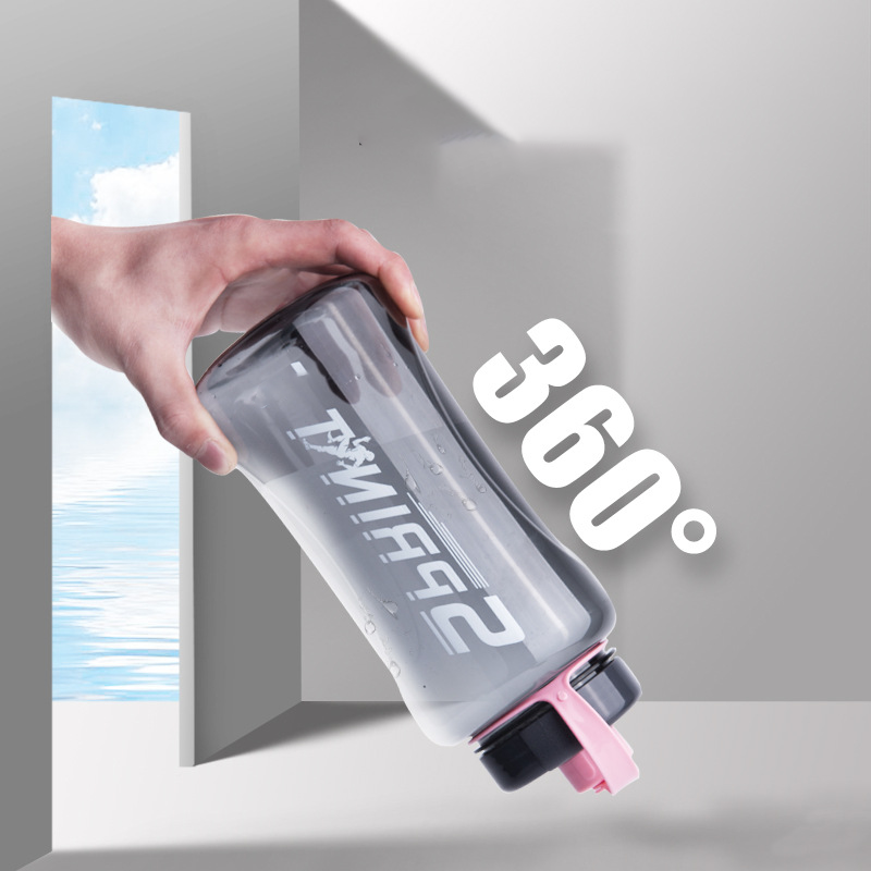 Camellia water cup, large capacity cup, plastic cup, plastic cup, space cup, outdoor sports portable large size kettle, 1.2L