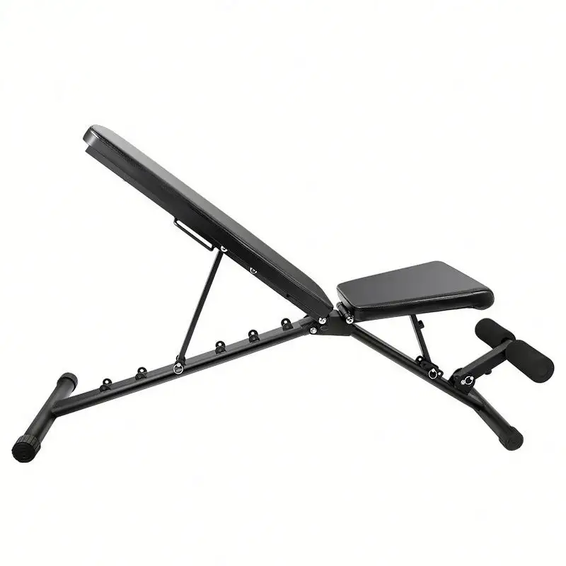 Foldable fitness weightlifting dumbbell stool