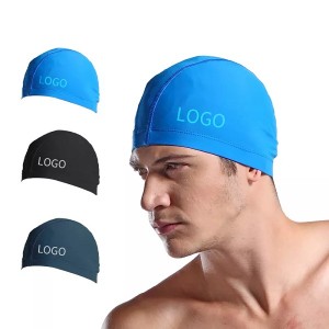 Personalized Custom Logo Waterproof Swim Hat Caps silicone Swimming Cap