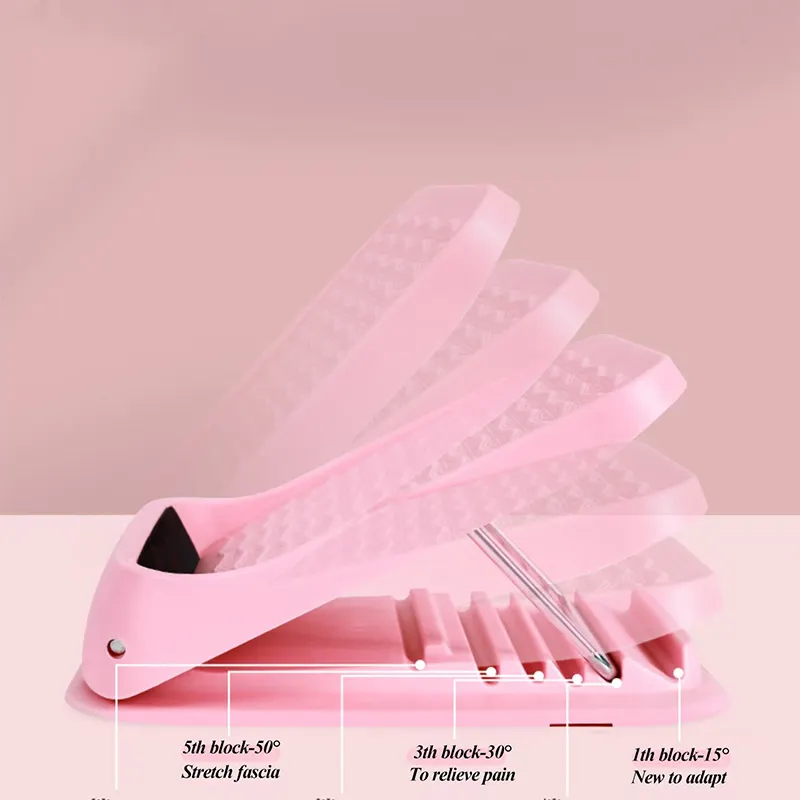 Adjustable indoor foot stretch plate