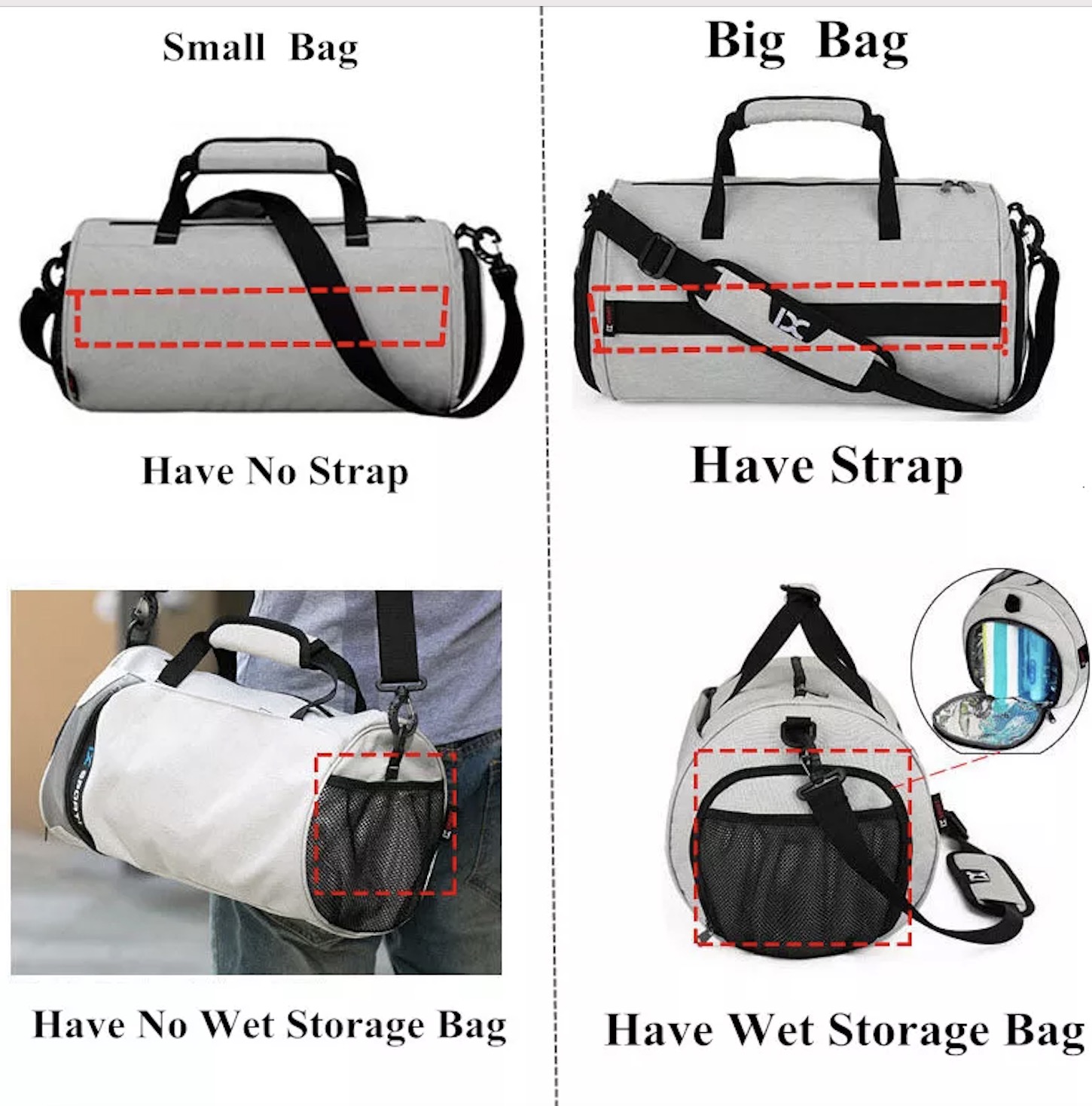 customized large capacity waterproof sports gym bags men women travel duffel bag with shoe compartment